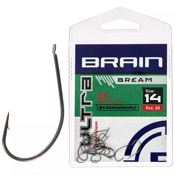 Гачок Brain Ultra Bream #14 (20шт/уп), Номер крючка, №: 14, фото 